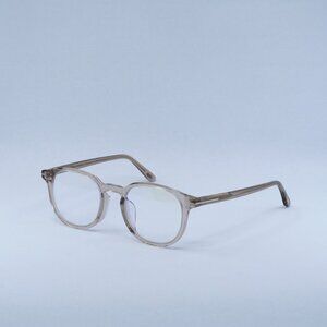 Tom Ford FT5795-K-B 045 Eyeglasses Light Brown 51mm Round Frame